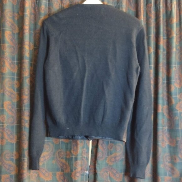 VINTAGE SUEDE CARDIGAN, SWEATER VEST Size M - Picture 6 of 9